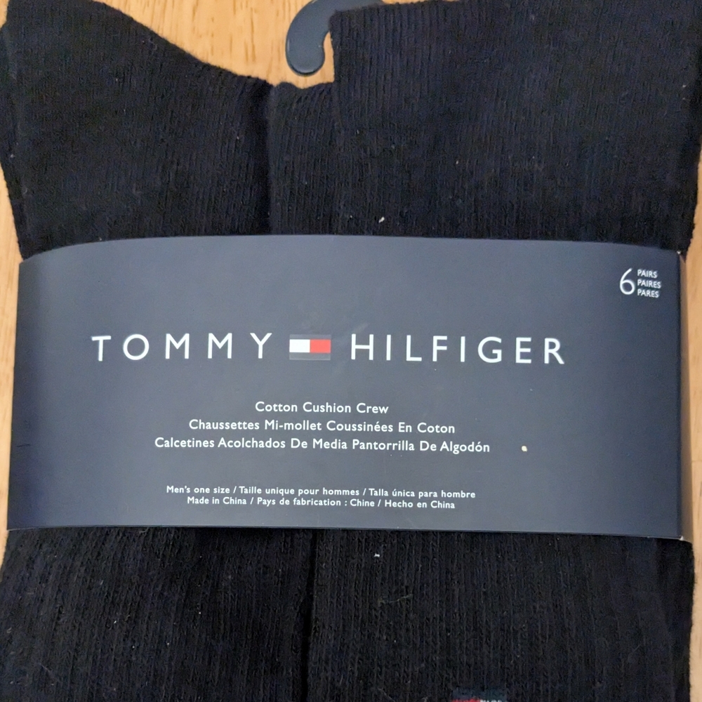 Tommy Hilfiger Cotton Cushion Crew Socks (Brand New)